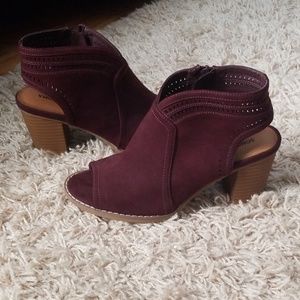 Purple booties